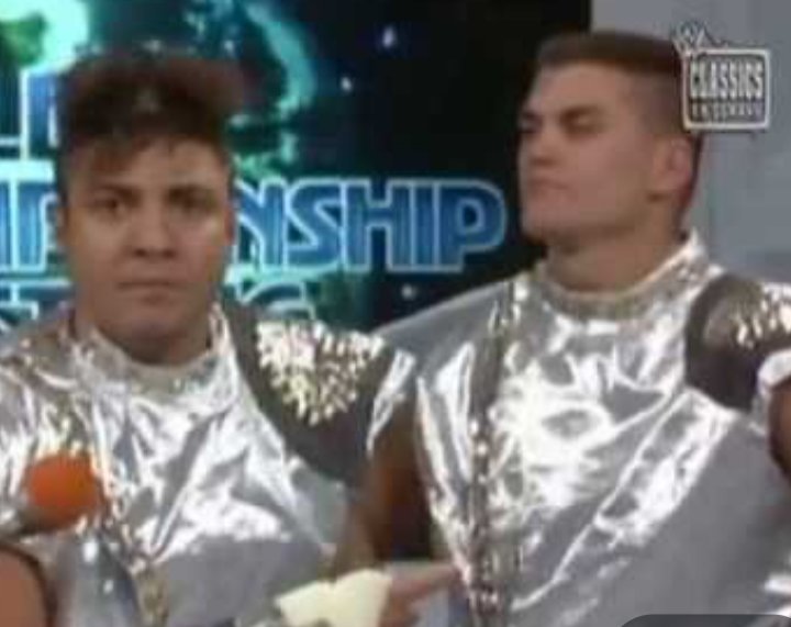 BEDMUSA's tweet photo. Not quite a Dream Match @NWA #NewBreed #ChrisChampion and #SeanRoyal vs.#WWE #TechnoTeam2000 #ChadFortune #ErikWatts Maybe the New Breed traveled from 1986 to 1996 and beat them and we didn't know it.(If you know you know) 🤣 https://t.co/j7koNJYpka