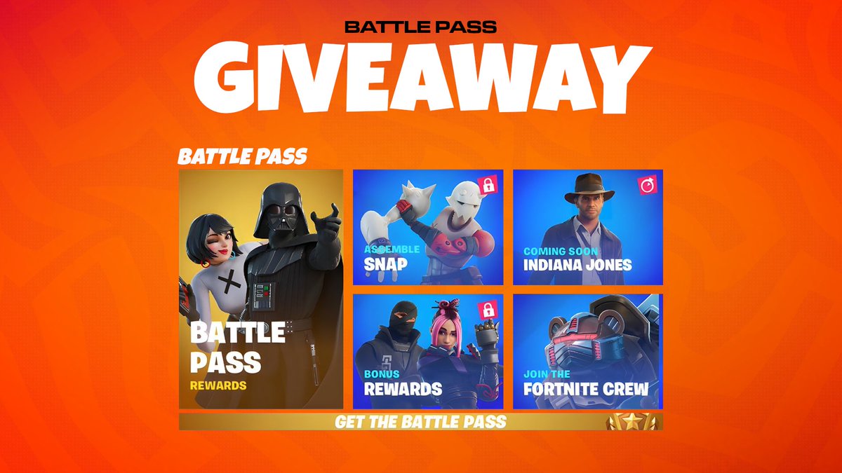 Repulse (@repulsegaminggg) on Twitter photo FORTNITE BATTLE PASS GIVEAWAY
Giving away *3 Battle Passes* in 48 hours!
💰HOW TO ENTER💰
Follow @RepulseGamingGG
Like, Re-Tweet, Tag 2 Friends
#RepulseReady | <a href="/FortniteGame/">FortniteGame</a> FORTNITE BATTLE PASS GIVEAWAY
Giving away *3 Battle Passes* in 48 hours!
💰HOW TO ENTER💰
Follow @RepulseGamingGG
Like, Re-Tweet, Tag 2 Friends
#RepulseReady | <a href="/FortniteGame/">FortniteGame</a>