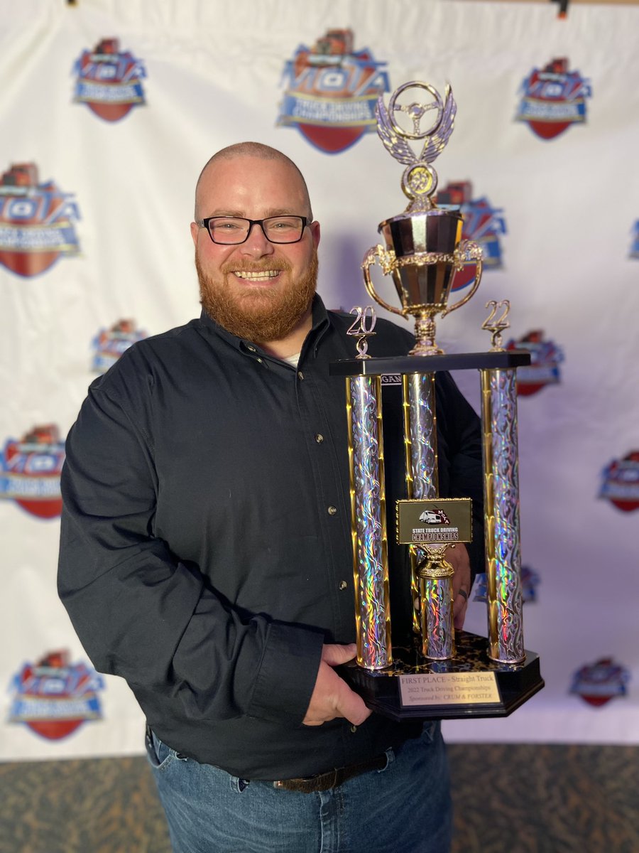 HoganTransport's tweet photo. Congratulations to Josh for taking 1st place in the @motrucking straight truck competition! This is his 1st win in his 15 year career with Hogan and we couldn’t be more excited for him! See you at Nationals! #TeamHogan #bestinthebusiness #hogandrivers https://t.co/3AAlHLR6VO