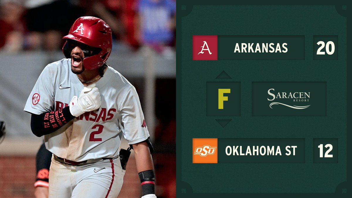 RazorbackBSB's tweet photo. HOGS WIN! THIS TEAM Y'ALL! https://t.co/TC83raMEUB