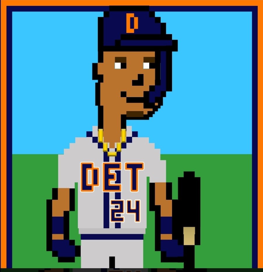 nonebutbiz's tweet photo. Here's my latest pfp might be my favorite rn! @BallParkPunks #MiguelCabrera #Detroittigers #mlbnft #galarraga #triplecrown https://t.co/Qpwsqo1bYF