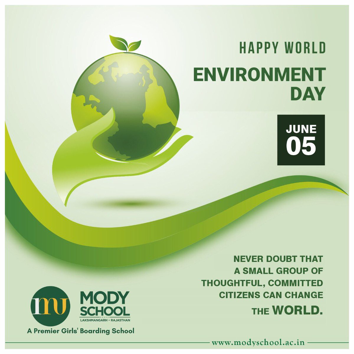 ModySchool's tweet photo. Never doubt that a small group of thoughtful, committed citizens can change the world.
#modyschool #change #environment #environmentday #nature #committedcitizens https://t.co/eg5jJ15LUS