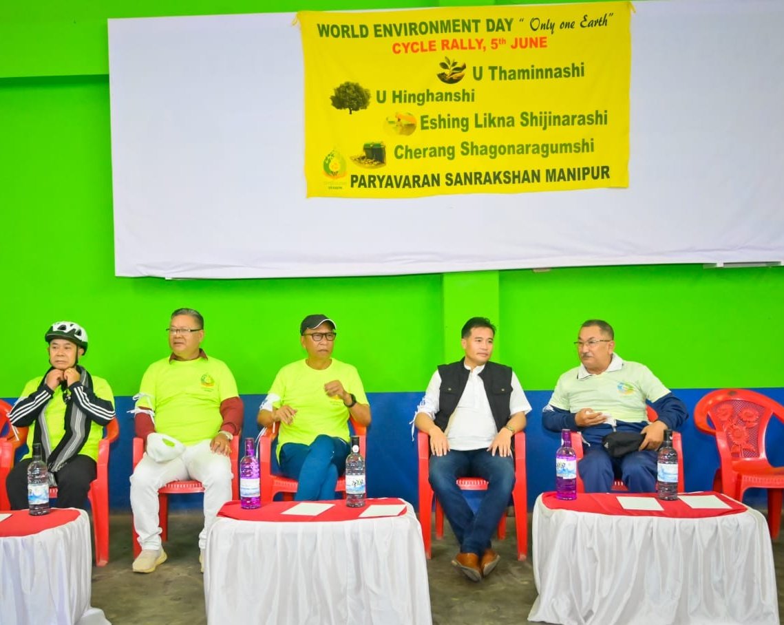 BiswajitThongam's tweet image. Also addressed the gathering at the program &amp;amp; highlighted the benefits of #AmrutScheme which is ensuring tap supply in every house &amp;amp; a sewerage connection during the #EnvironmentDay celebrations organized by Paryavaran Sanrakshan Manipur at Bamon leikai Hall.
#WorldEnvironmentDay