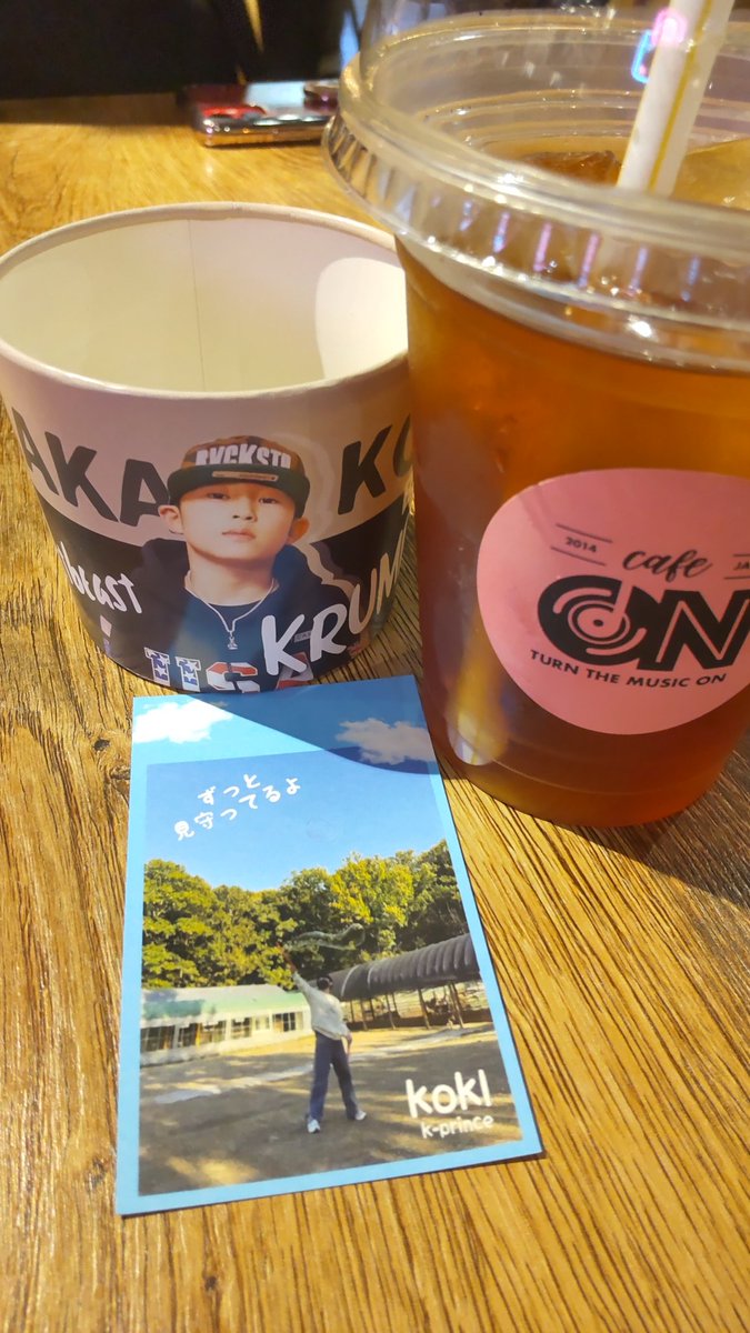 kokidango's tweet photo. 新大久保カフェにはむちゃん @loud2021254 　と来ました👍✨
他にもコキペンいるのかしらドキドキ😳

#煌己君の夢に願いを込めて
#TanakaKoki #고키  #田中煌己
@OfficialPnation
@koki_t0129 
@k_shumi_koki https://t.co/vUqERG5rkx