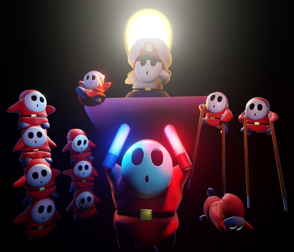 MabbitRan's tweet photo. It’s been a while since I did one of these. Been playing through the original Paper Mario though and got inspired. #PaperMario #GeneralGuy #Blender3d https://t.co/YKzth2Hf1o