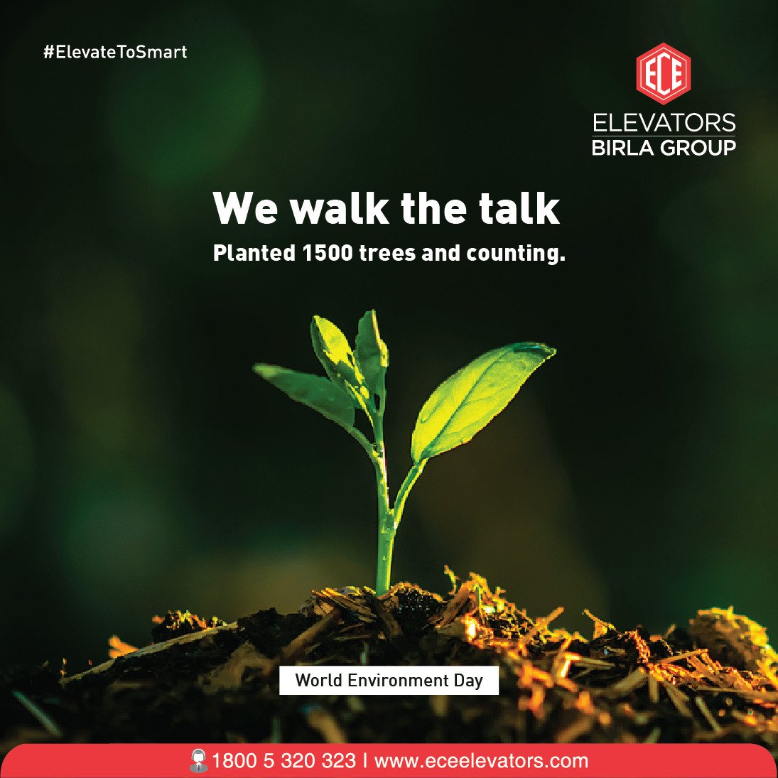 BirlaElevators's tweet photo. This World Environment Day let us make a promise to make our planet a greener and healthier place for us to live and enjoy life!!
.
.
#WorldEnvironmentDay #5thJune #Sustainable #ECE #SmartECEElevator #ElevateToSmart #ECEElevator https://t.co/ANKFJbbfnV