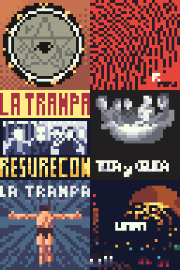 #pixelart of one of my favorite rock bands: La Trampa