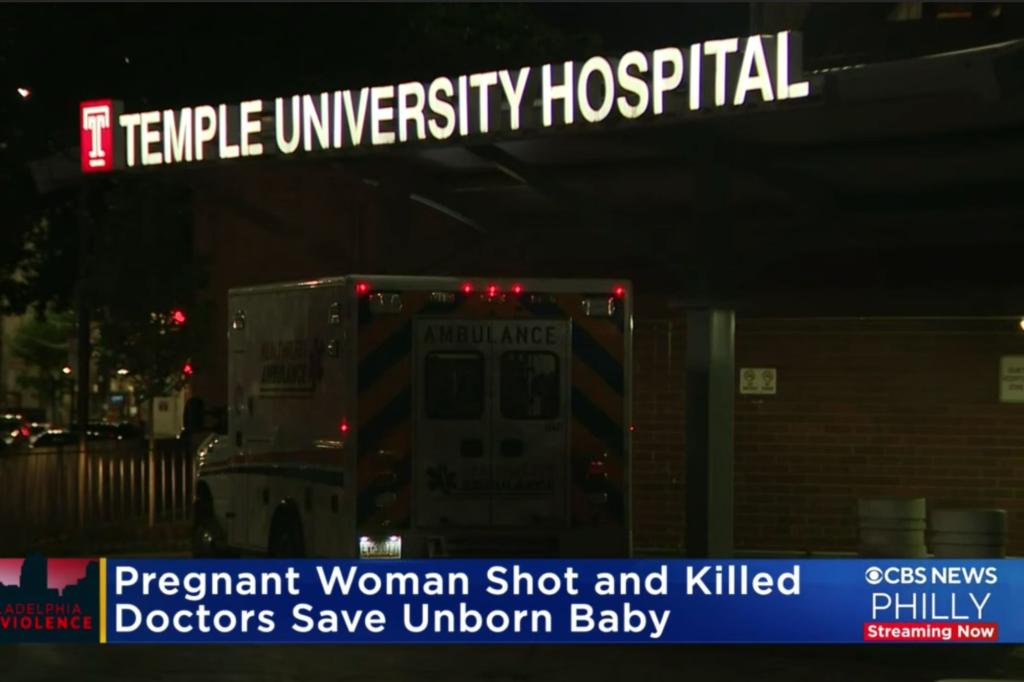 nypost's tweet photo. Doctors save baby after pregnant mother shot and killed in Philadelphia https://t.co/nzeCR039bh https://t.co/KVTNMdWg8x
