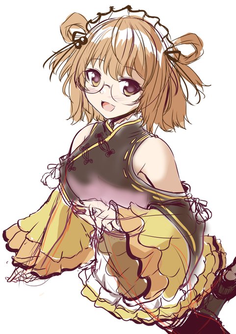 因幡はねるさん、ラフ 