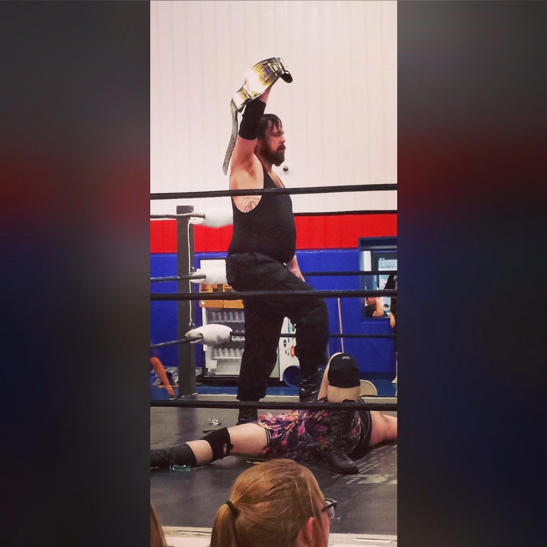 I know you’re watching, enjoy the show. #wrestling #prowrestling #champion