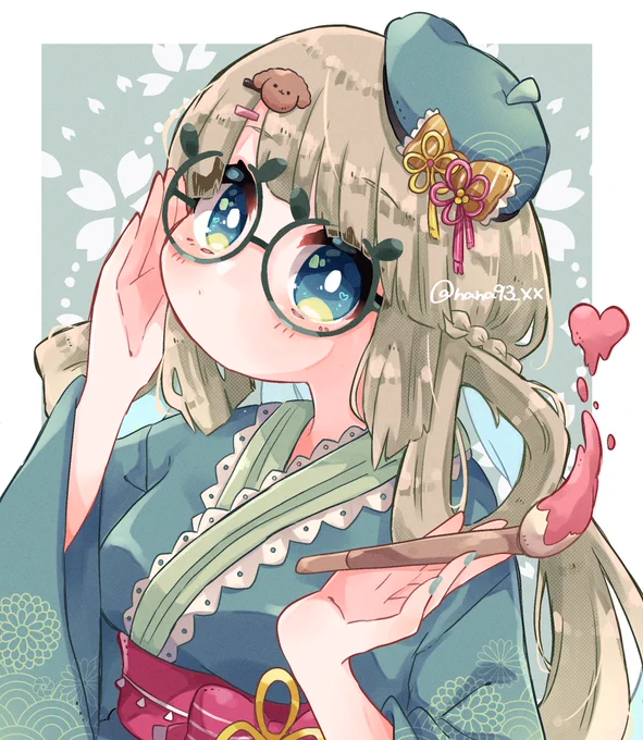 【おしらせ】 私事ですが、この度名前を 七草から、「七草 よもぎ」に改名させていただきました! この変更に合わせ、自信の代理キャラを描きましたので、これからはこのキャラを自分にあてて活動していきます。 どうぞよろしくお願いいたします! #イラスト #代理