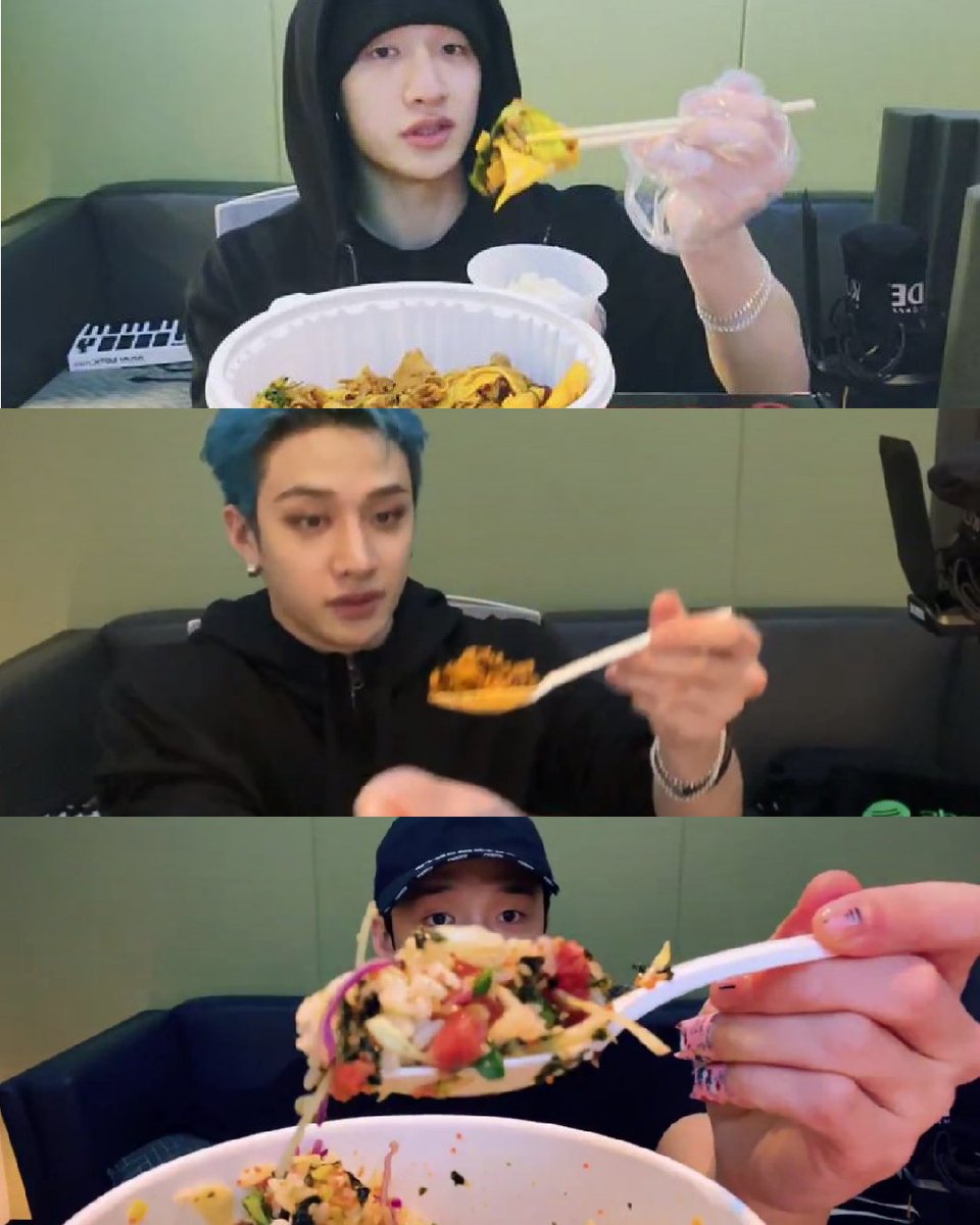 04HANM1N's tweet photo. "your kpop idol won't feed you"

bang chan: https://t.co/5MpgmCInz7