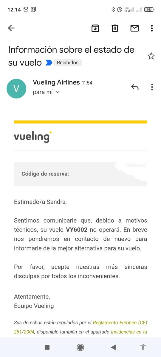 somnis89's tweet photo. No tenéis vergüenza @vueling .
Me la liáis a la ida y a la vuelta... A 1 h y media de coger el vuelo. Increíble! 🤬😡😠 https://t.co/grY8KAl6JJ