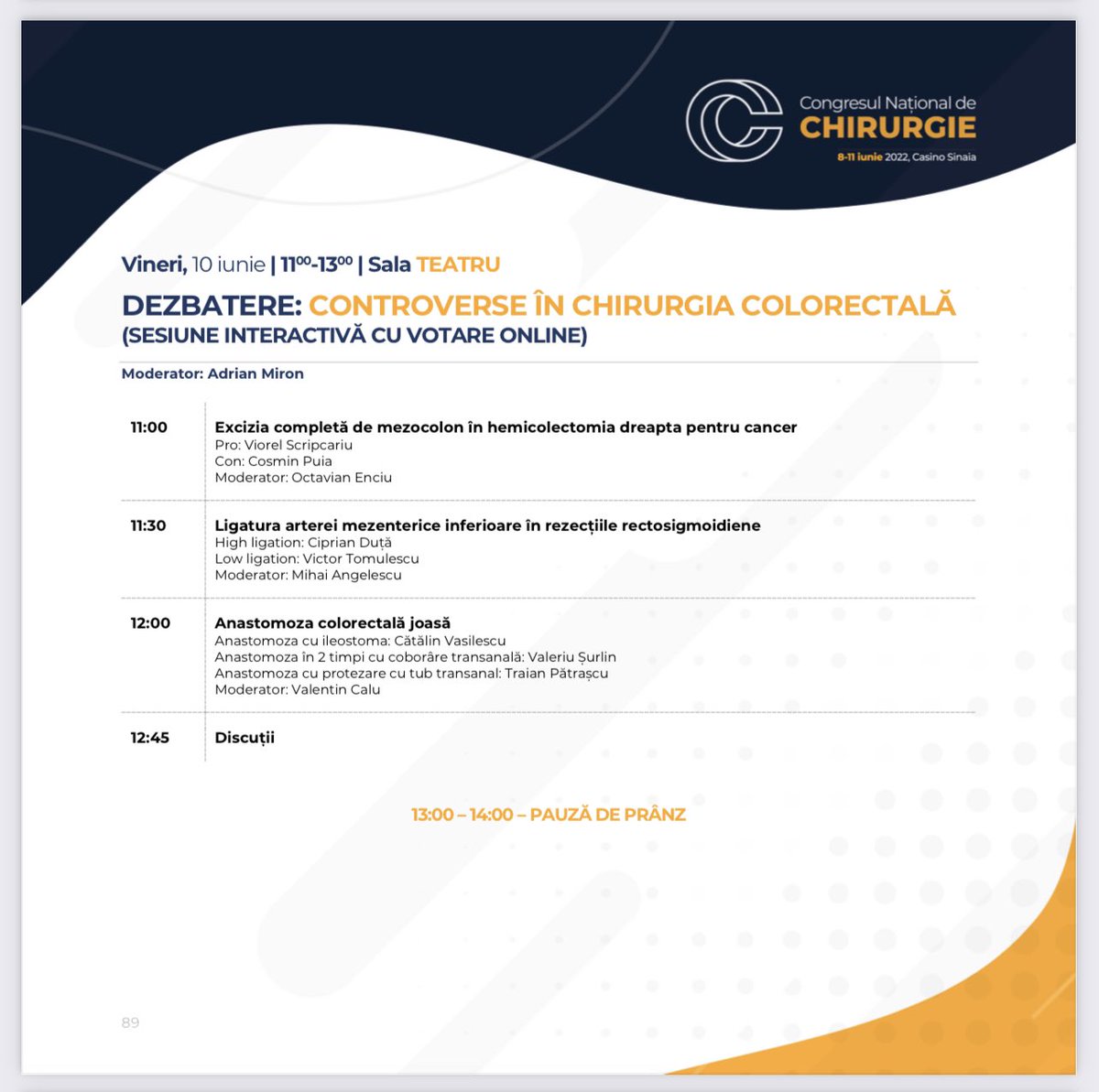 ValentinCalu's tweet image. #Congress Looking forward to attend to our National Congress of Surgery. Great panel, outstanding foreign invited speakers!