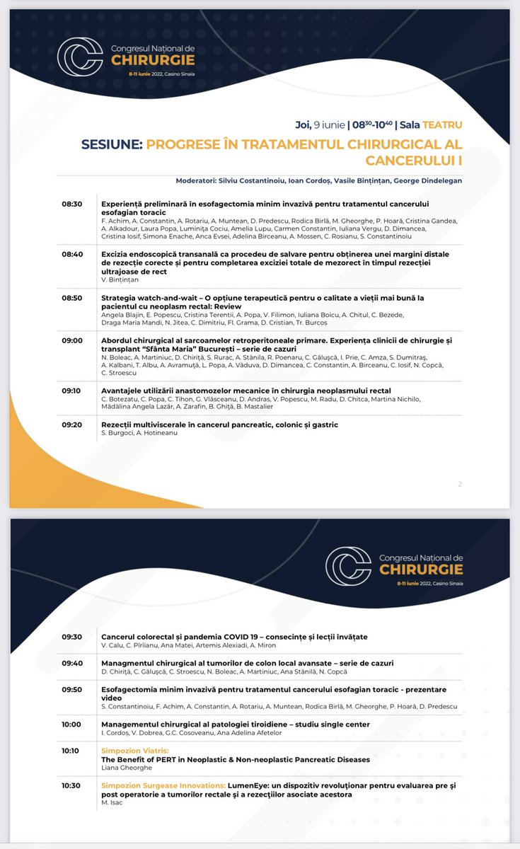 ValentinCalu's tweet image. #Congress Looking forward to attend to our National Congress of Surgery. Great panel, outstanding foreign invited speakers!