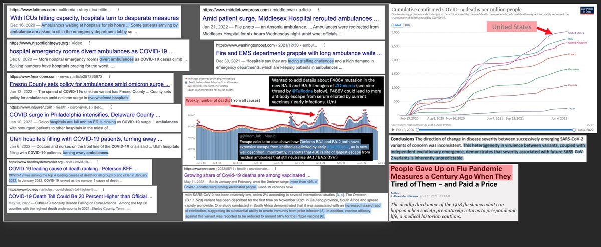 CalmPoker's tweet image. Food for thought:

Is this what winning looks like? "having the tools"?

It's possible we're repeating past mistakes,accept elevated deaths&amp;amp;spread,underestimate nature,promote viral copying(&amp;amp; evolution)

in 1918, ppl resumed normalcy despite surges,triggered a third deadly wave