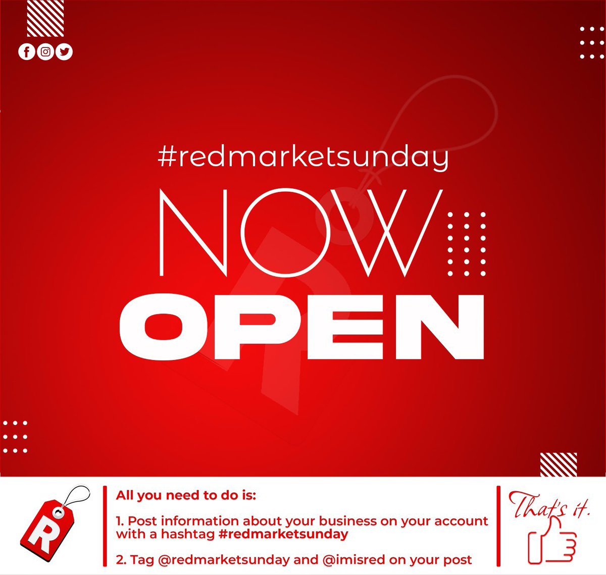 #redmarketsunday
NOW OFFICIALLY OPEN…Happy trading😌