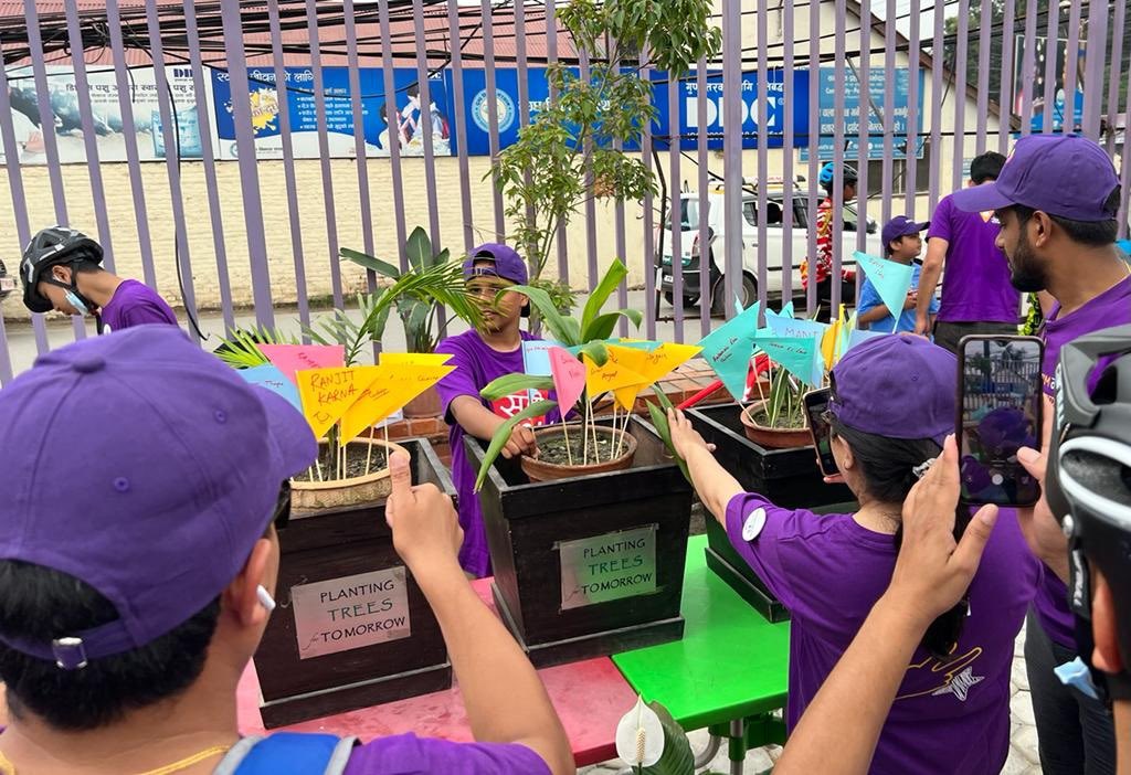 Ncell's tweet photo. At Ncell, #sustainability #CSR is ingrained in our DNA. With small efforts like these, we believe in contributing towards balancing our environment within our footprint and beyond.
#OnlyOneEarth #WorldBicycleDay #WorldEnvironmentDay #TeamNcell https://t.co/kVrIkPzd6u