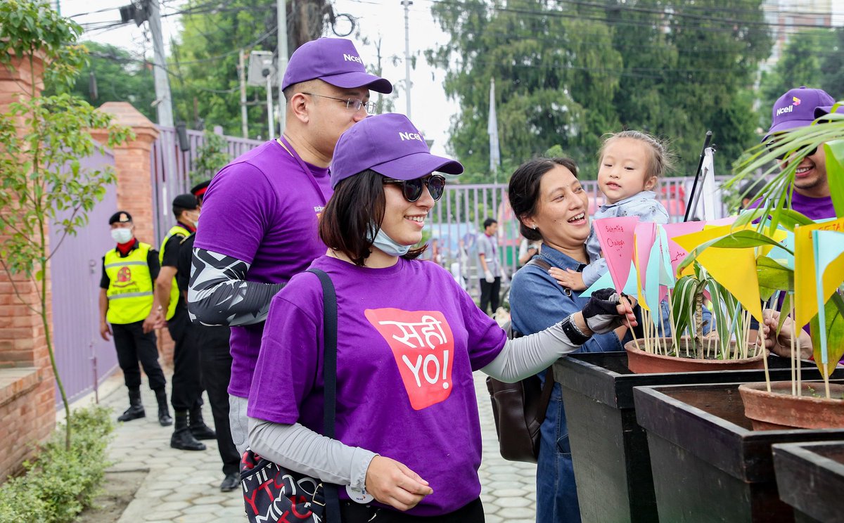 Ncell's tweet photo. At Ncell, #sustainability #CSR is ingrained in our DNA. With small efforts like these, we believe in contributing towards balancing our environment within our footprint and beyond.
#OnlyOneEarth #WorldBicycleDay #WorldEnvironmentDay #TeamNcell https://t.co/kVrIkPzd6u