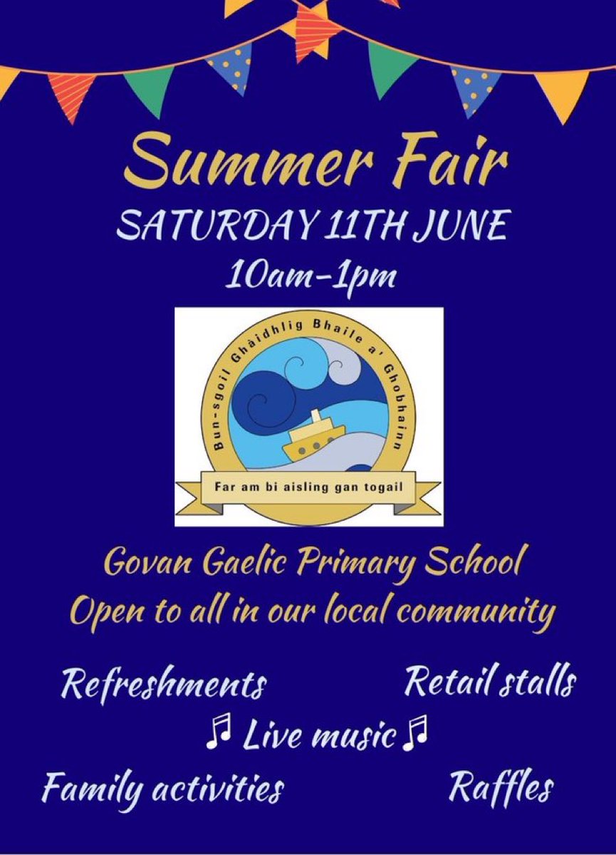 MrsPDHTnowAHT's tweet image. @BGhobhainn come along to our fantastic Summer Fair. Lots of fun. 👍