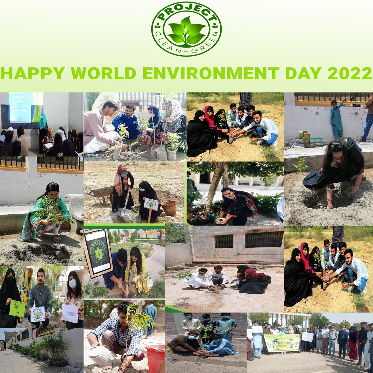 Happy World Environment Day 2022 to all of those who are playing their active role to combat Climate Change. This post is a shout-out to Alumni of <a href="/ProjectCleanGr1/">Project Clean-Green</a> , who with dedication and honesty contributed towards making it a globally acknowledged Project.
#ClimateActionNow