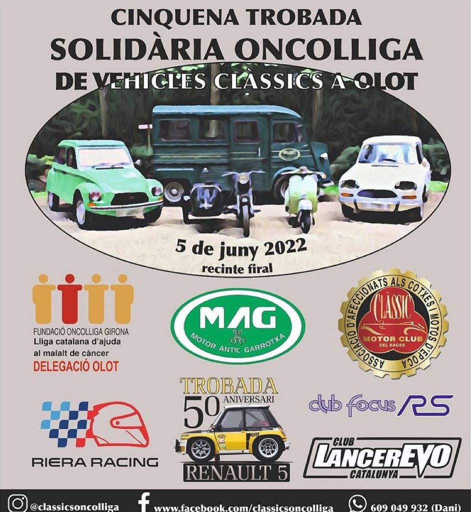 Olotuit's tweet photo. 📢 El recinte firal acull avui la 5a Trobada Solidària @oncolliga_olot de Vehicles Clàssics. Si encara no ho heu fet, aprofiteu aquest migdia i passeu-hi. Una bona proposta per aquest diumenge! #Olot #solidaritat #oncolliga #vehiclesantics @OncolligaGi https://t.co/TGSAkHDV6K