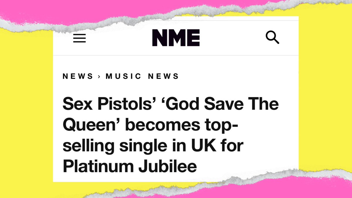 sexpistols's tweet image. GOD SAVE THE QUEEN is NUMBER 1.

STREAM NOW SexPistols.lnk.to/GSTQStream

via @NME