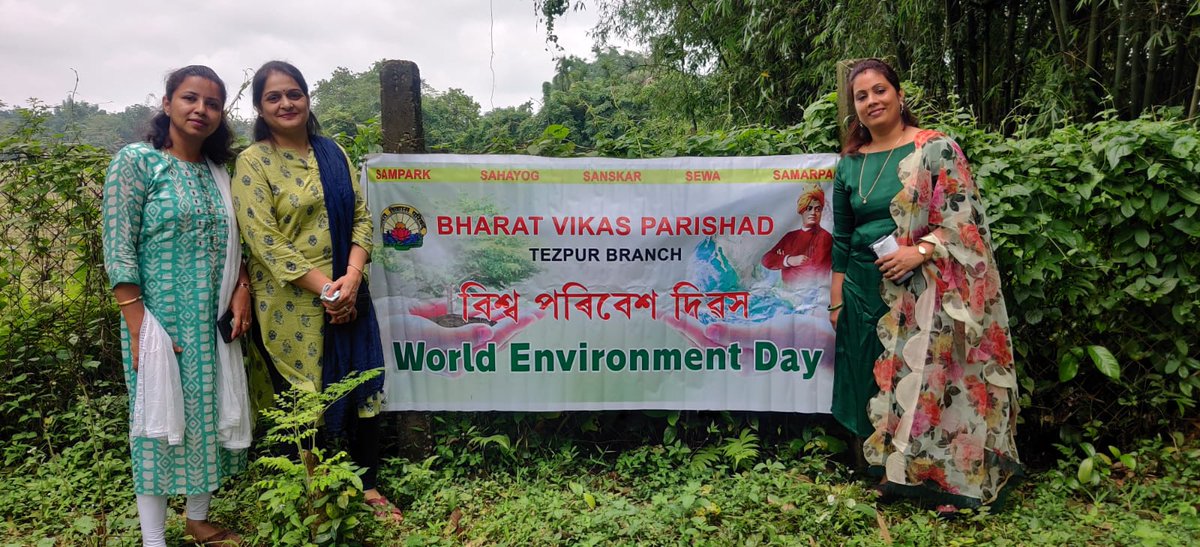 @BVPTezpur planted saplings at its Sewa Prakalp at Solagaon, Sonitpur, Assam. It has also manufactured cloth bags with a message to discard plastics and make maximum use of cloth bags. @nkbhutoria @bvp_sampark @BVP_India @sureshjainBVP @BVPorg