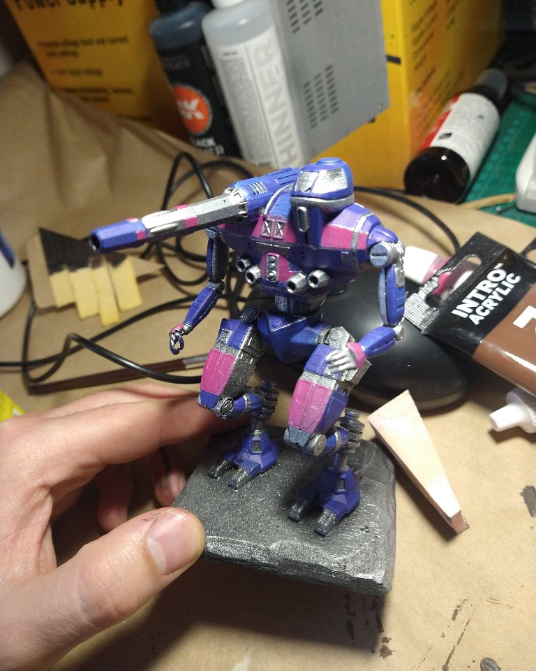 SolarForgeNZ's tweet photo. Progress 40: Old school Hollander from battletech. Something different!
#battletech #Mechwarrior #battletechminis #minipainting #fantasy #miniatures #3dprinting #3dprint #minis #tabletop #tabletopgaming #tabletopminiatures https://t.co/6dhcIdoHMt