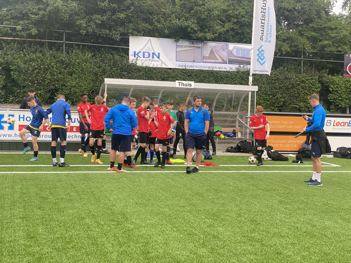 footballtours's tweet photo. We are at RBC Roosendaal for the North Brabant Cup and the teams from @JPLStokeRTC & @OxfordshireRTCs are completing group matches this morning before the play offs and finals this afternoon @JPLRTC #isl #footballtour #jplrtc #juniorpremierleague #hollandtour https://t.co/BvSlSMMzis