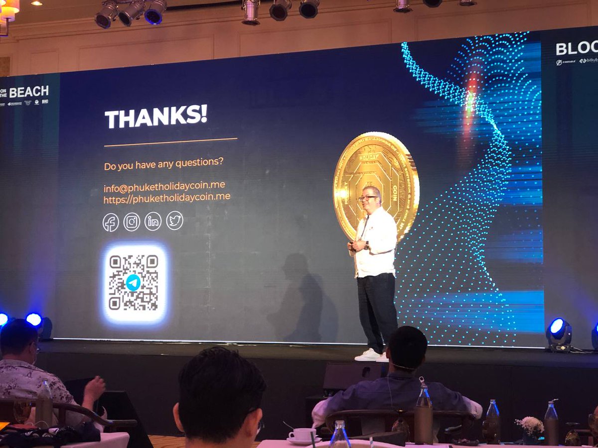 I would like to thank the organizers of Block on the Beach for the wonderful opportunity.
You can download the Pitch Deck of our Phuket Holiday Coin Ecosystem project : qrco.de/bd56Ld

#blockonthebeach #phuket #phcpay #plalomaNFT #finstable
