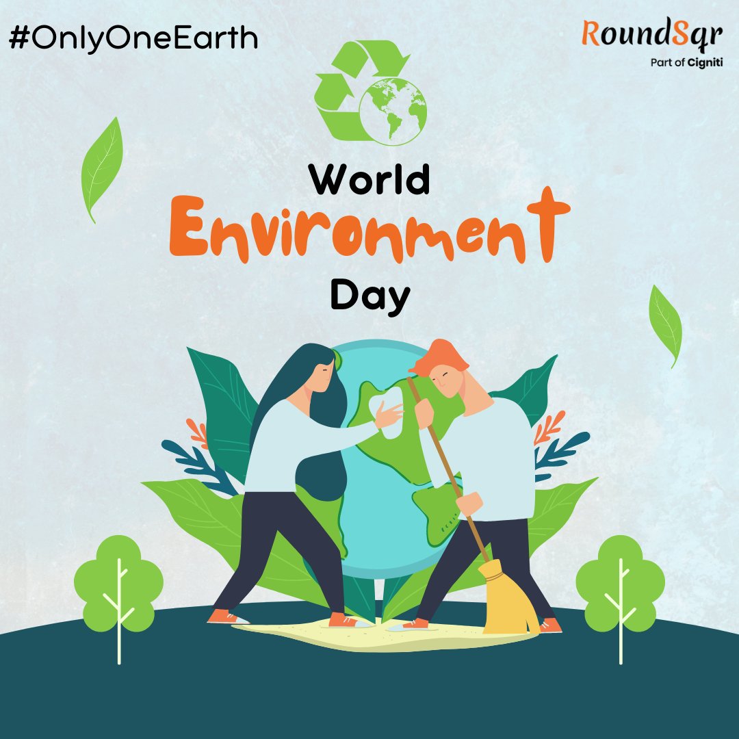RoundSqr's tweet photo. On this World Environment Day, let's take a pledge to bring a positive change to make our planet a much healthier, greener, and happier place to live because there is #OnlyOneEarth.
@cigniti
#worldenvironmentday2022 #worldenvironmentday #environment #nature #environmentday https://t.co/WHmzThM9yz