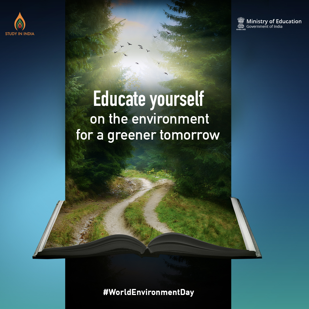 We can have a brighter future only with a healthy environment. Let's strive to protect our "Only One Earth" every single day! 

#SayYesToStudyInIndia
#StudyInIndia
#EnvironmentDay