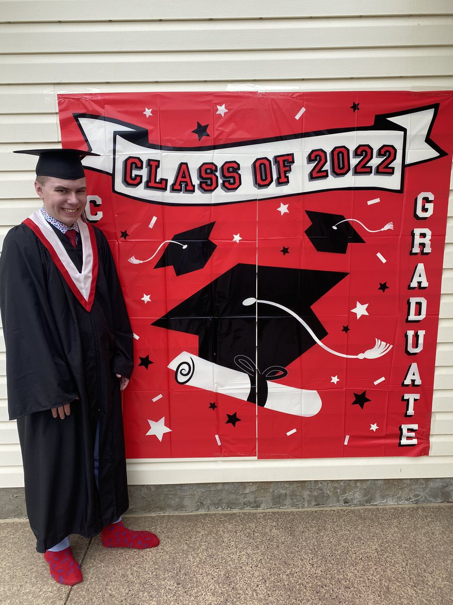 BMcNallie's tweet image. A very special day celebrating our very special boy. Love you so much Pax #AutismAwareness #SPACHS #Classof2022