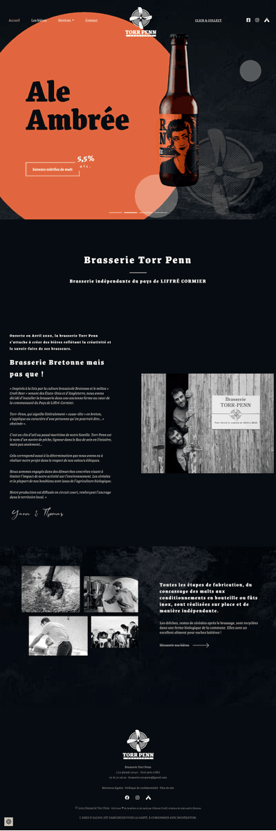 Discover a beautiful #WordPress website: Brasserie Torr Penn beautifulpress.net/website/brasse… #fooddrink