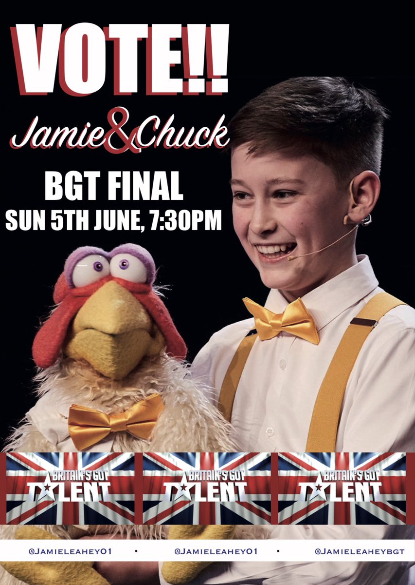 Well it’s here….the big stage #Bgt still can’t believe it 😬 I’ll give it my best shot, pls watch 7:30 tonight and don’t forget to vote 🤩🐔