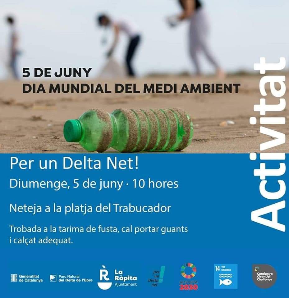 jccaparros's tweet photo. Avui és 5 de juny,
DIA MUNDIAL DEL MEDI AMBIENT
#PerunDeltaNet
#ImpulsemLaRàpita
#ReservadelaBiosferaTerresdelEbre https://t.co/sv2EBICKwd