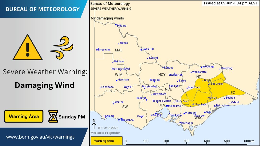 BOM_Vic's tweet photo. β οΈπ¨DAMAGING WIND GUSTS over the #VicAlps & BLIZZARD conditions lowering to 1000m.
Significant #VicWeather wind gusts include:
Falls Creek 111km/h @ 3:46pm
Mt Buller 106km/h @ 4:27pm
@vicemergency @vicsesnews @ParksVictoria
Contracted warning details: https://t.co/mVDtDzy4M4 https://t.co/BRqqAhar45