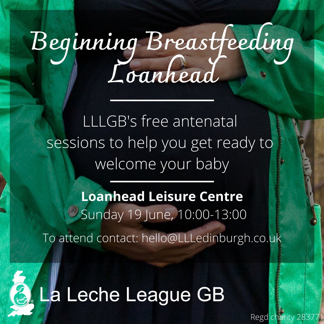 La Leche League Edinburgh (@llledinburgh) on Twitter photo Free Beginning Breastfeeding antenatal class for anyone expecting a baby and their partner/supporters!
Loanhead Leisure Centre on Sunday 19 June, 10am to 1pm. Pre-book your free space at hello@LLLedinburgh.co.uk
Facilitated by volunteer breastfeeding counsellors 🌈 Free Beginning Breastfeeding antenatal class for anyone expecting a baby and their partner/supporters!
Loanhead Leisure Centre on Sunday 19 June, 10am to 1pm. Pre-book your free space at hello@LLLedinburgh.co.uk
Facilitated by volunteer breastfeeding counsellors 🌈