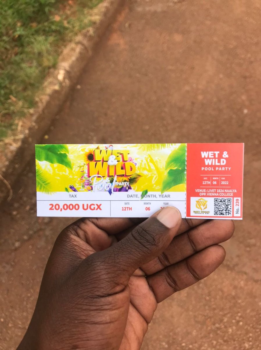 Tickets for #WetAndWild are already with me🤭…..grab a ticket now….dm me or @mopres08 for inquiries