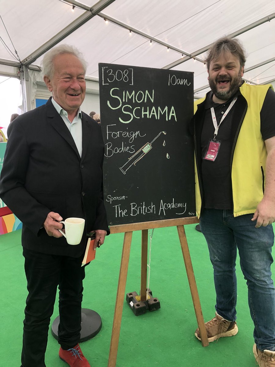 chickeninchalk's tweet photo. @hayfestival @BaillieGifford @simon_schama https://t.co/VtskZoulDe