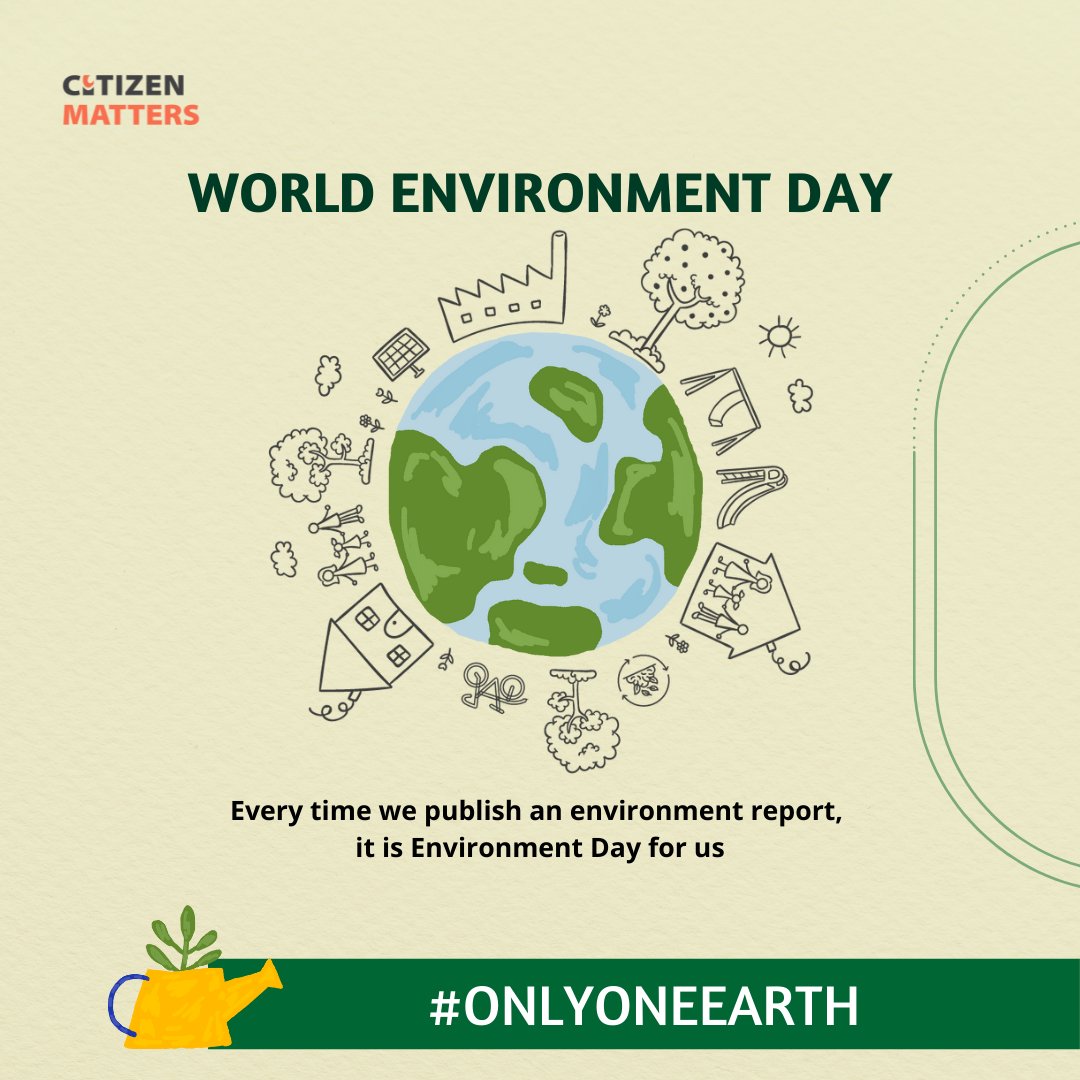 citizenmatters's tweet photo. “In the universe are billions of galaxies,
In our galaxy are billions of planets,
But there is #OnlyOneEarth.
Let’s take care of it.”

That’s the reminder that #WorldEnvironmentDay is bringing us, and the pledge it’s exhorting us to take 🧵 https://t.co/rJRIhh8SQT