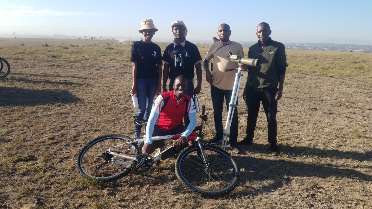 Nature_Kenya's tweet photo. Its action galore at the Naretunoi Conservancy as #TeamVulture, representing @Nature_Kenya, takes part in the #Cycle4Nature Challenge to fundraise for wildlife conservation. https://t.co/bZFZNYzbIA