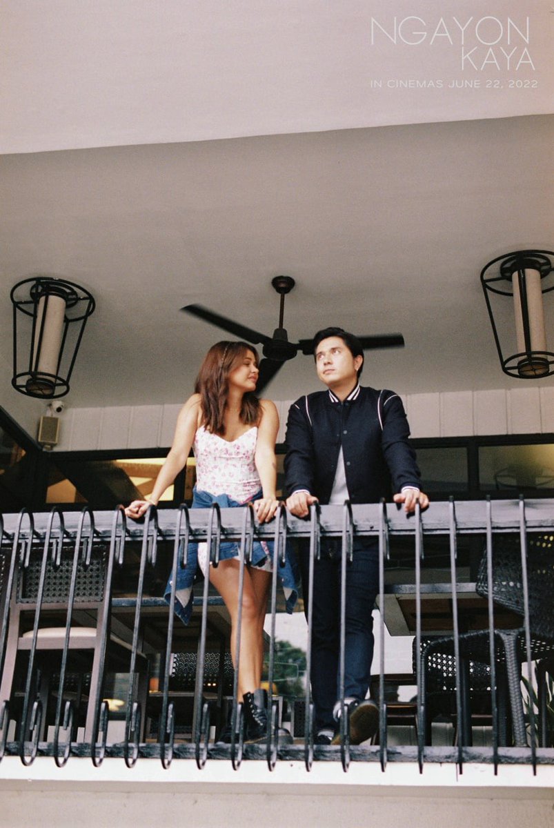 wearecreazions's tweet photo. “Sa isang universe, grumaduate tayo, we stayed in touch, tapos naging friends tayo for many years…” - AM to Harold. 

#PauNine photographed by Ralph Mendoza.

#NgayonKaya, in cinemas June 22, 2022. Starring @janinegutierrez &amp; @mepauloavelino. Directed by Prime Cruz. https://t.co/Ny4F47bfqD