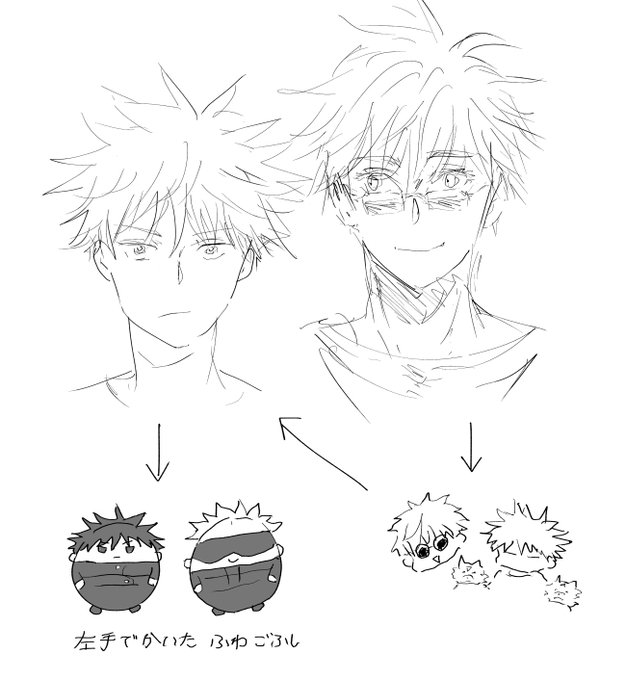 左手で五→みにきゃら→め…と少し描く練習してからふわチャレしたら前よりも上手く描けた😂 https://t.co/sA0BYihhbQ 