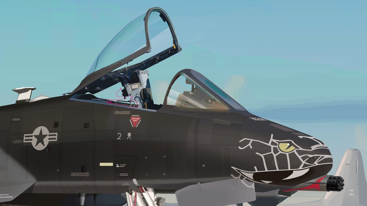 tony_islay's tweet image. 思い立ってキャノピーを開けることにしました。パイロットは休暇を与えました。
#a10thunderbolt