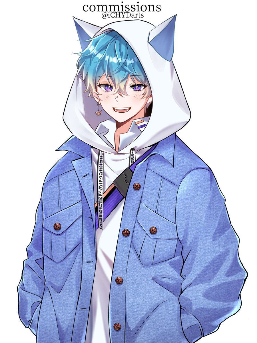 iCHYDarts's tweet photo. Commission work delivered to @rurururrru_ 💙✨️ Thank you so much for making an art request to me 🥰 https://t.co/rPnlmCm6Xy