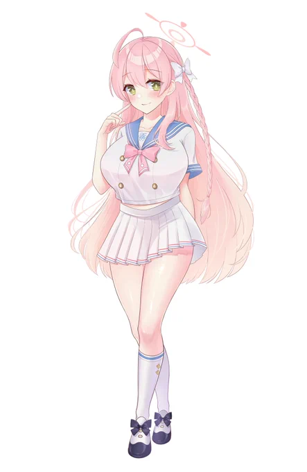 ハナコの立ち絵、描き切れました (*' ▽`)ノ✿
#ブルアカ #BlueArchive 