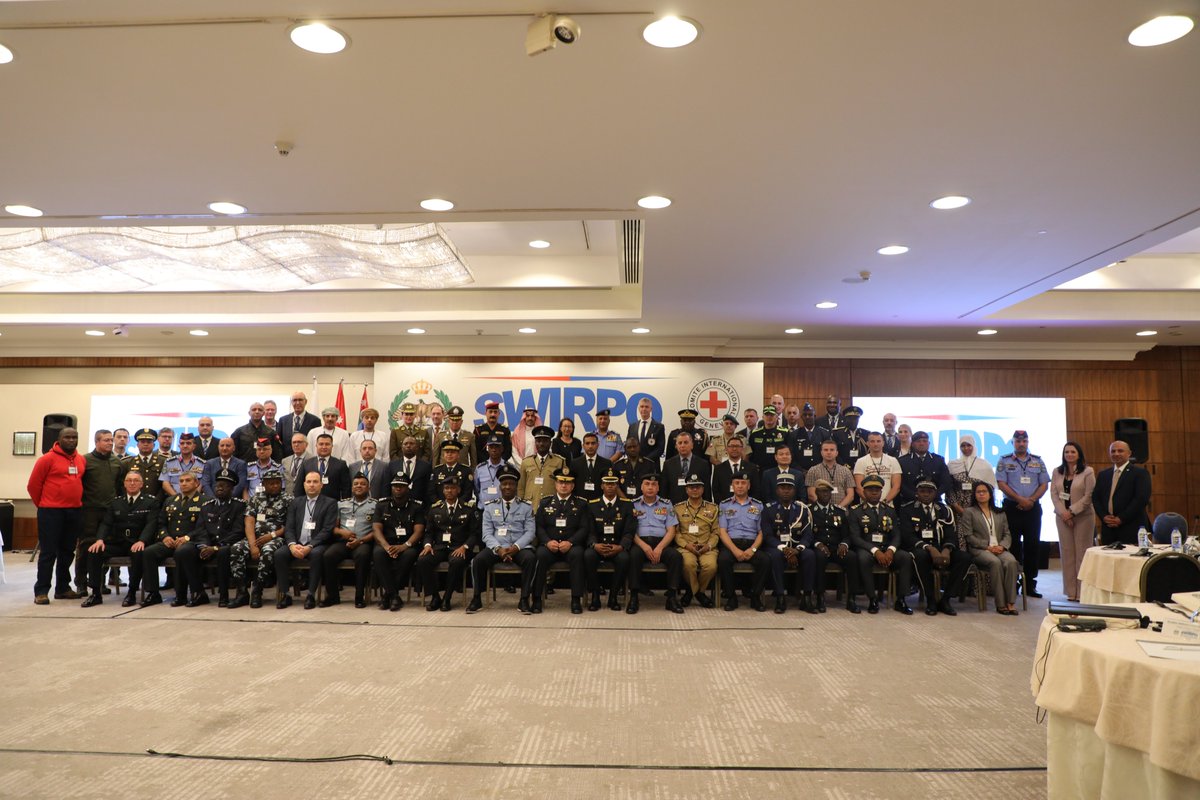 ICRC_Jordan's tweet photo. Happening now... the 1st Senior Workshop on International Rules Governing Police Operations with the participation of 70 police officers from all over the world and in cooperation with the @JordanPSD. https://t.co/VF3jHrLoVG