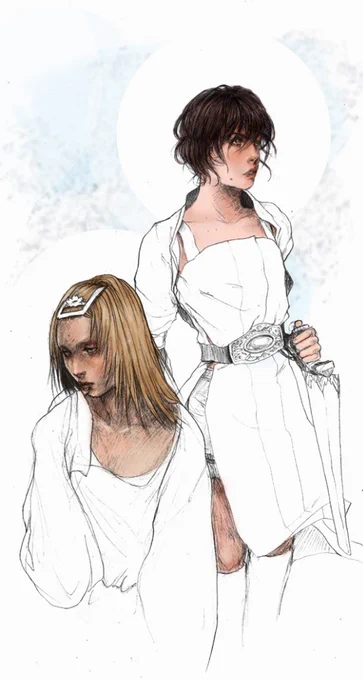 in 2005 I idolised Hiroaki Samura (left) you can see the influence in this old work (right). He was a key influence in driving me to practice drawing more. 